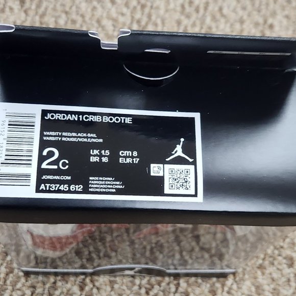 Air Jordan 1 Crib Bootie 'Chicago Lost & Found' in Milestone Box - Picture 2 of 4